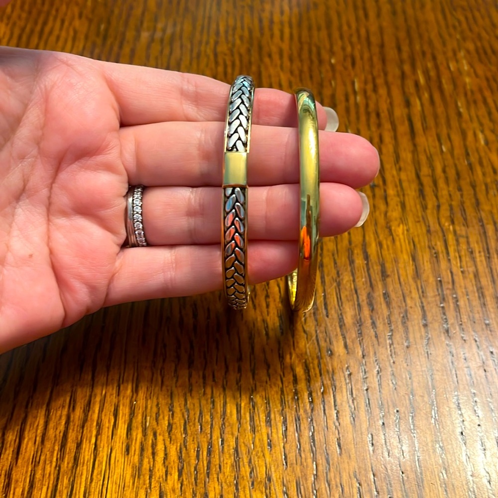 Monet / LC Gold and Silver Bangle Set